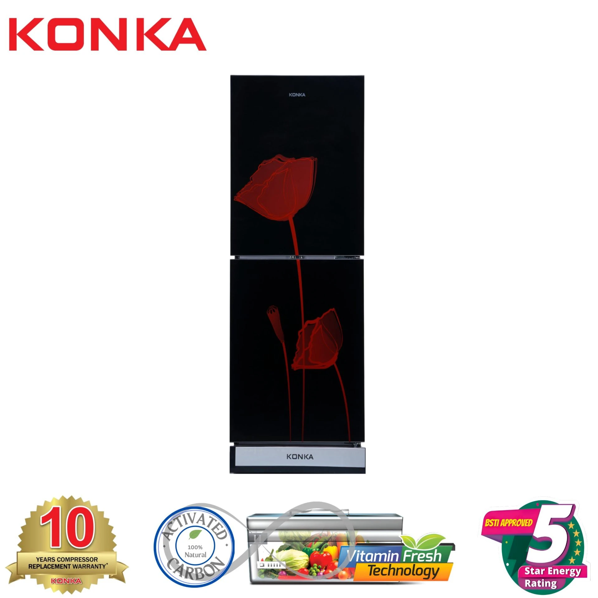 KONKA Refrigerator KRB-270VB Bottom Freezer 270 LTR price in Bangladesh 