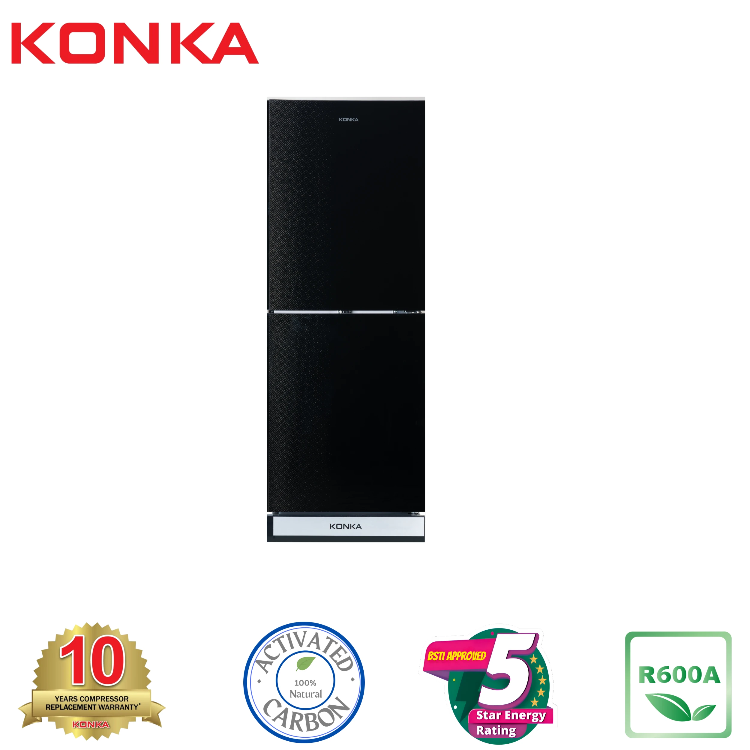 KONKA Refrigerator Glass KRT 240GB 2 Door Upper Freezer price in Bangladesh 