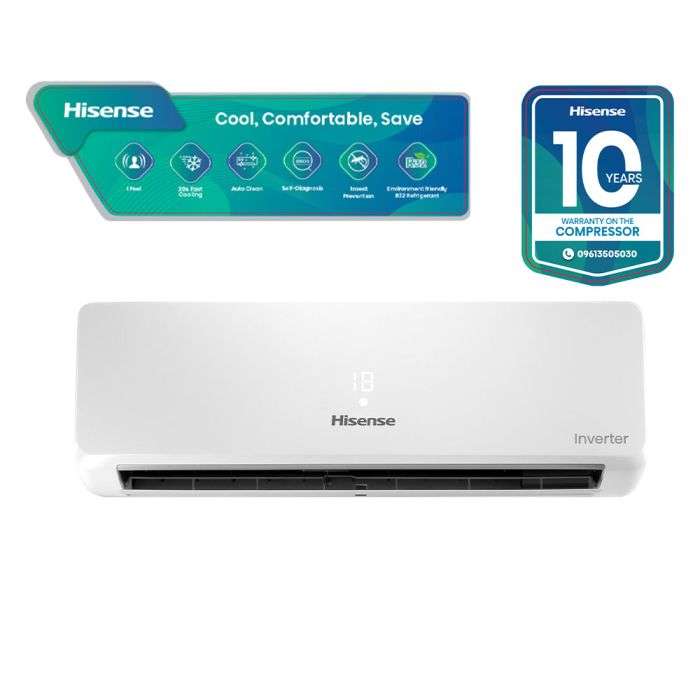 Hisense 1 Ton Full DC Inverter AC AS-12TW4RYETD00BU– Compact, Efficient Cooling price in Bangladesh 