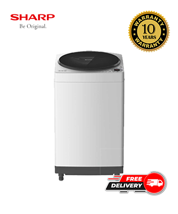 Sharp Full Auto Washing Machine 9 KG Light Grey | ES-W90EW-H price in Bangladesh 