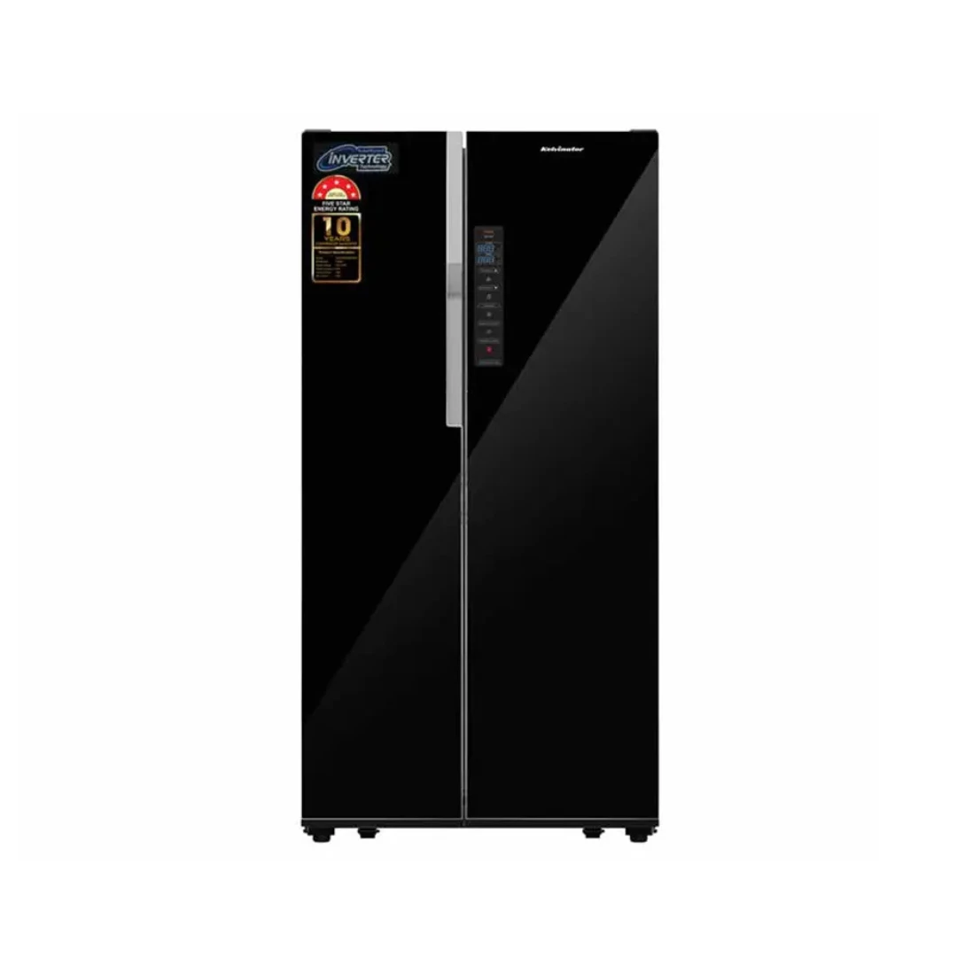 Kelvinator 590 Liter Inverter Side by Side Glass Door Refrigerator KHV-590NFSBS2