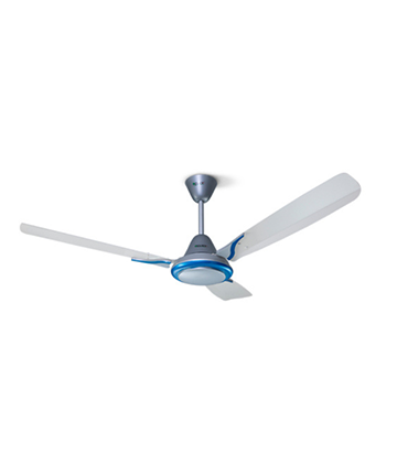 CLICK Camellia Ceiling Fan 56" Silver Blue