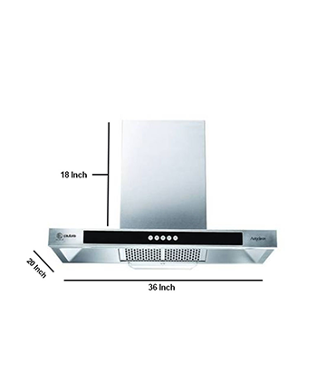 RFL Chimney Hood Grand SS 36 Inch Auto Clean - 828104