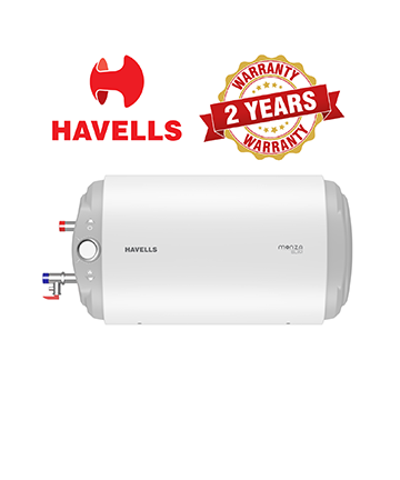 Havells Monza Slim 10 Litre Horizontal Storage Heater - LHS (White)