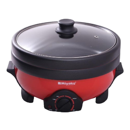 Miyako Curry Cooker MC 250D 3L-Red and Black